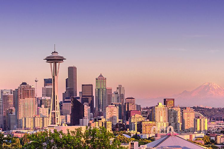 the city of seattle skyline view a must do when choosing the best time to visit washington state