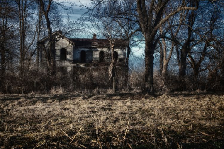 haunted and secluded house