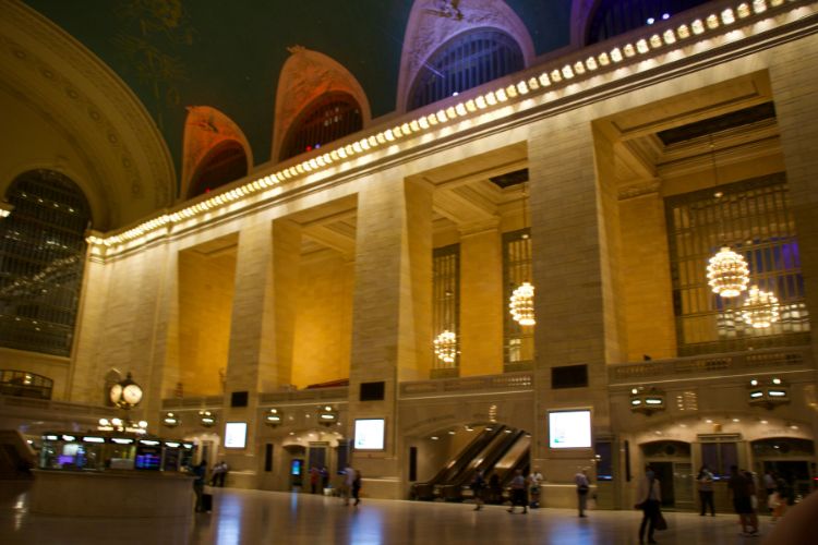 grand central station at night