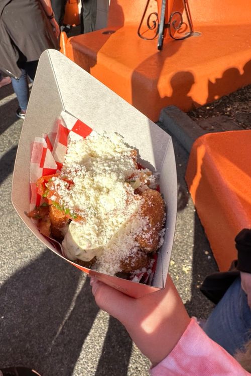 cozy cone fried corn fritters