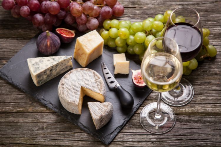 french wine and cheese