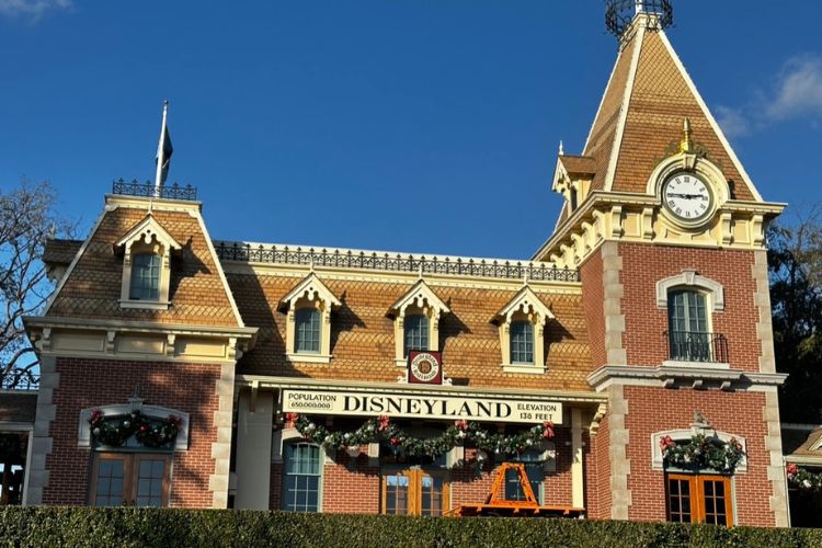 Disneyland railroad station on main street