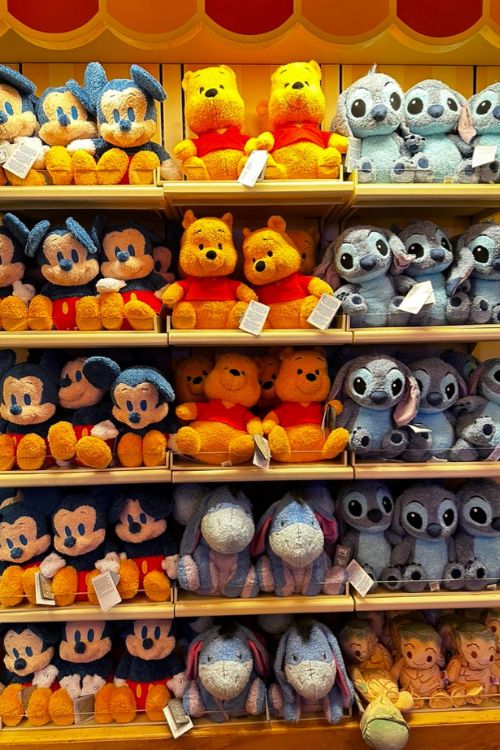 Disneyland emporium disney plushies can be purchased on disney mobile checkout