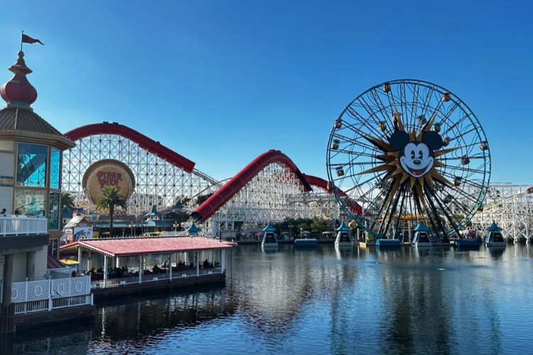 Disney California Adventure Park during opening hours
