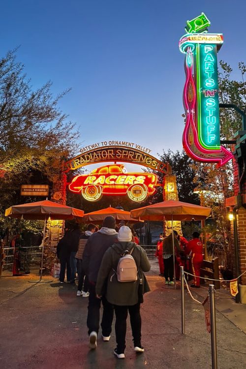 Radiator Springs Racers has a minimum height requirement