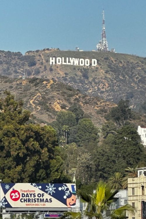 Hollywood sign during the winter