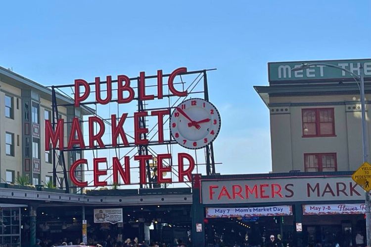 pike place market during a sunny day