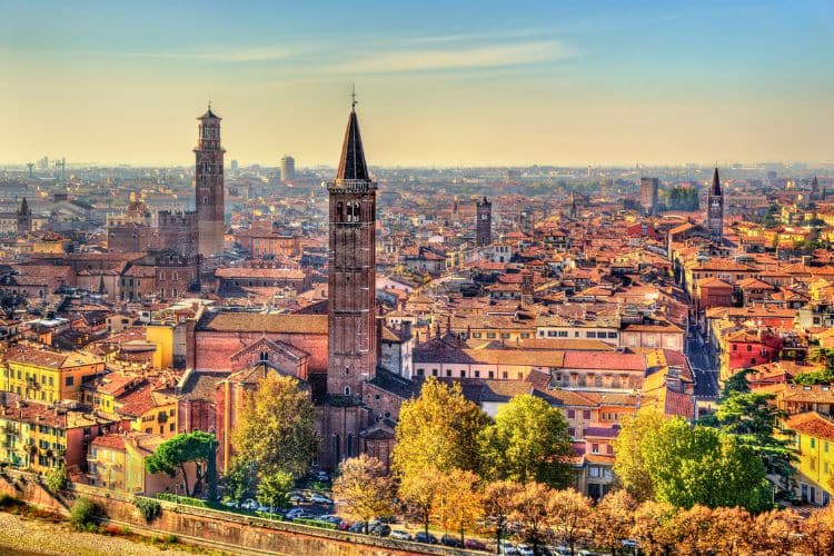view of Verona historical city center