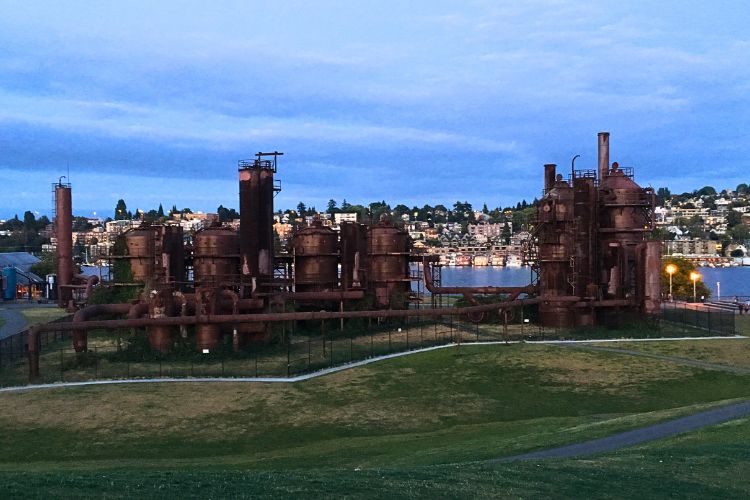 gas works park during summer in seattle