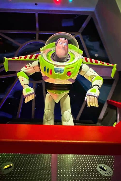 Buzz Lightyear in ride queue