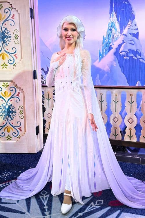 Disney Character meet at Epcot with Queen Elsa