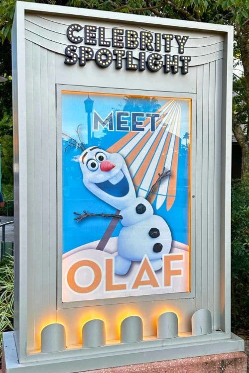 Meet Olaf poster