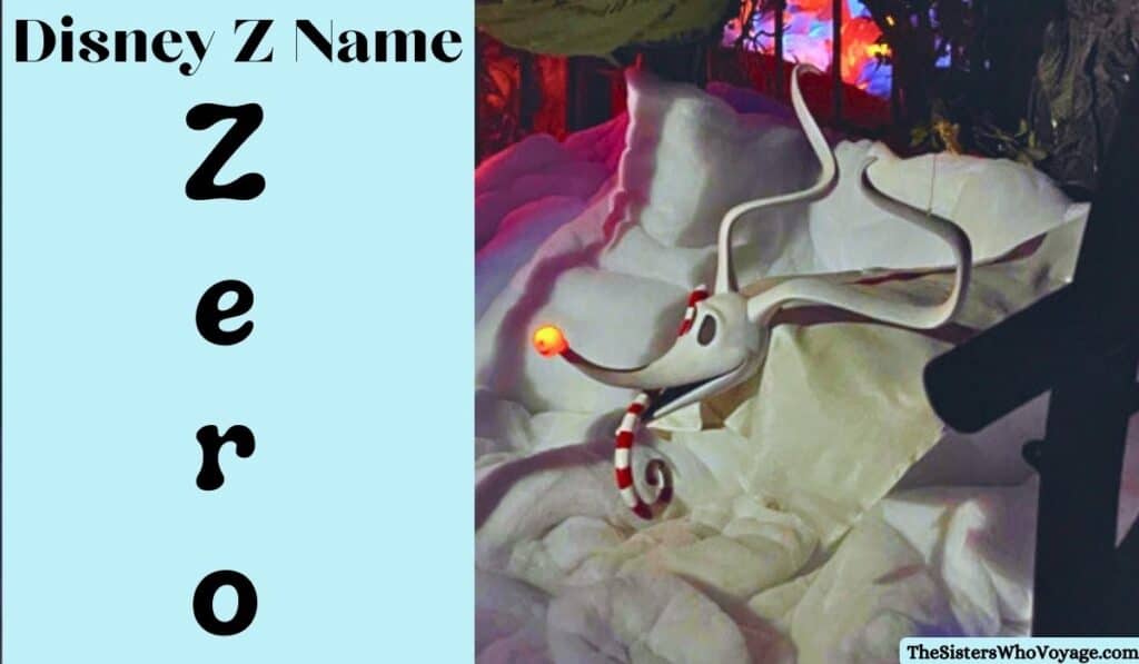 Zero is a popular Z name disney character