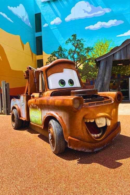 Tow Mater at Disney World Resort