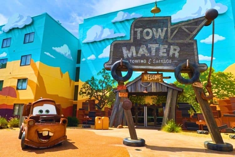 Tow Mater at Disney World Resort